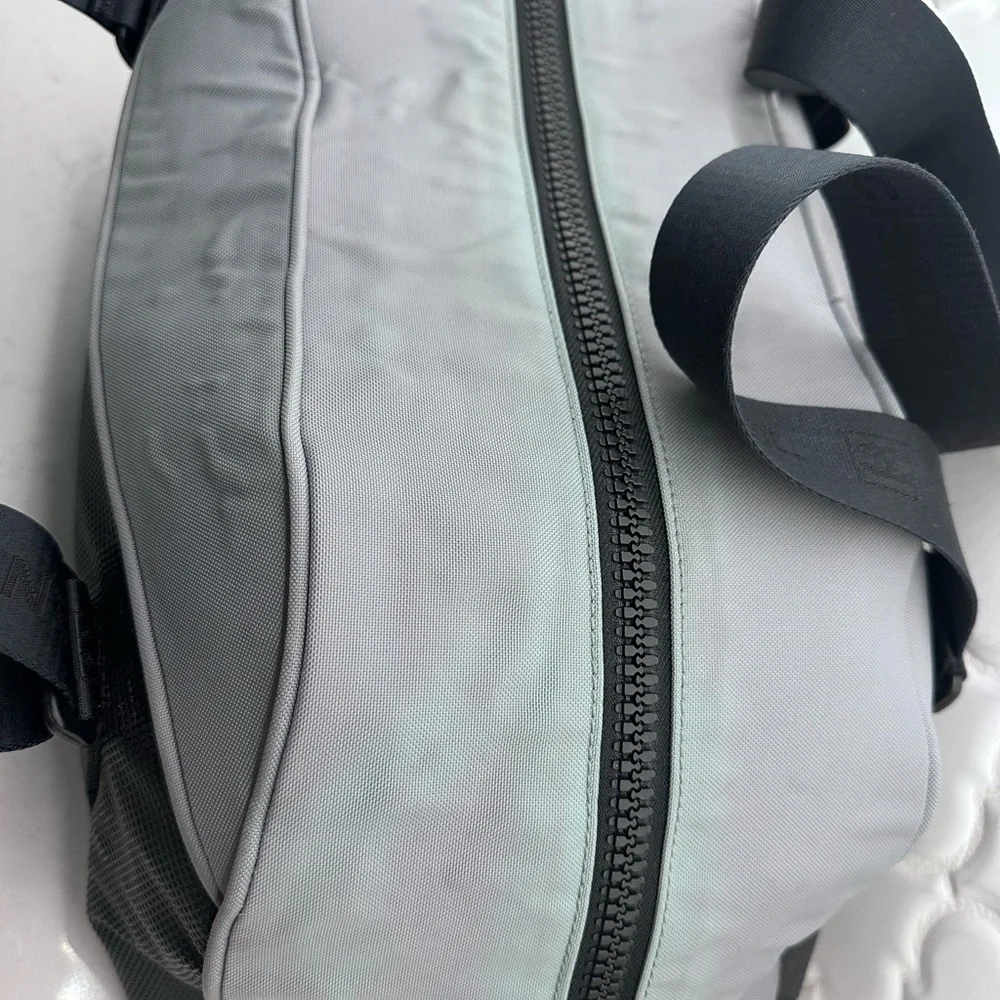 CHANEL Vintage Sportline Gym Bag in Black & Gray